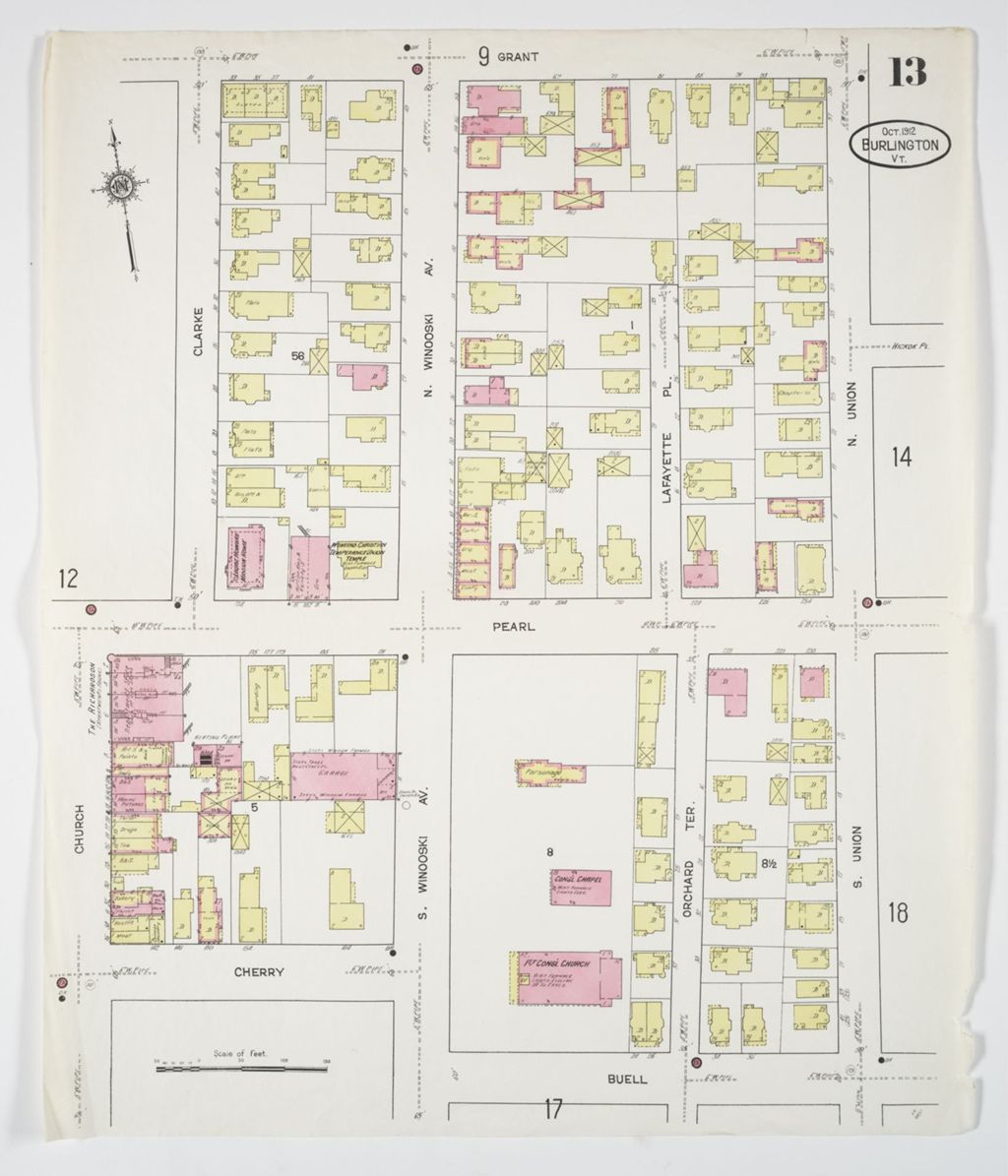 Miniature of Burlington 1912, sheet 13