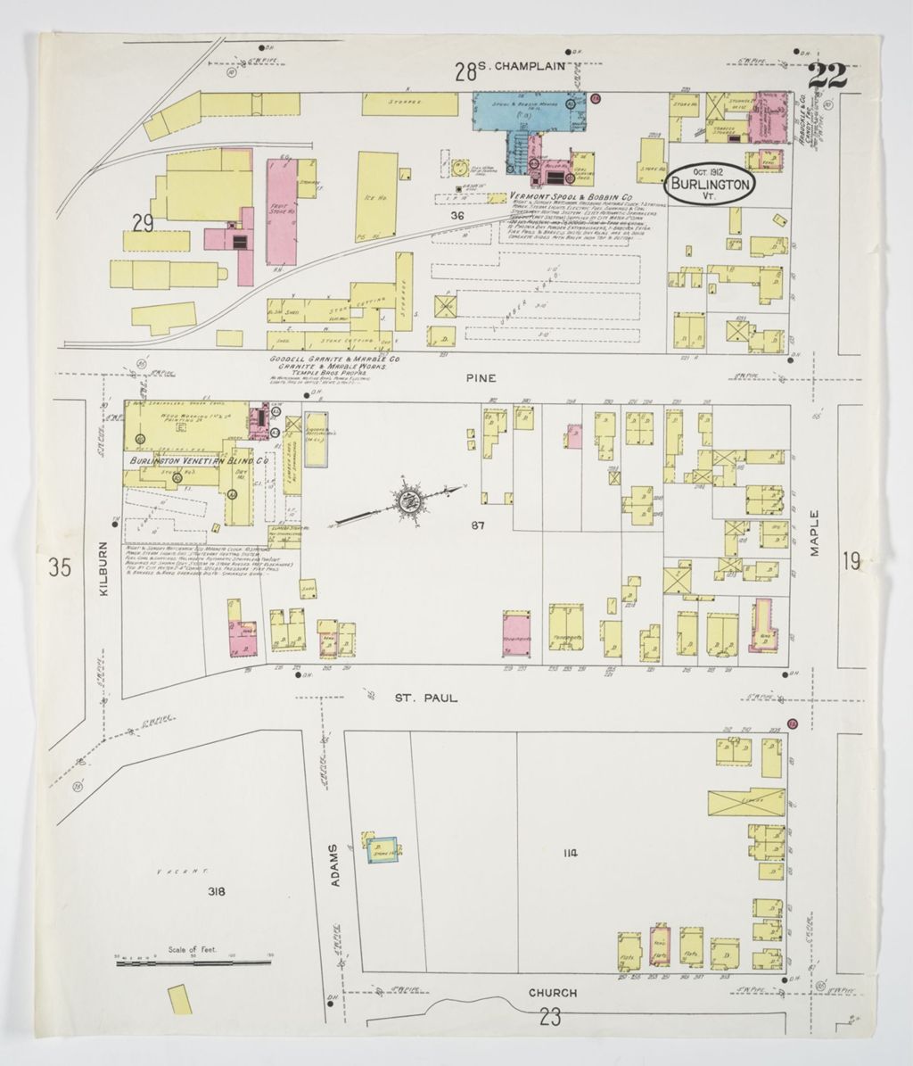 Miniature of Burlington 1912, sheet 22