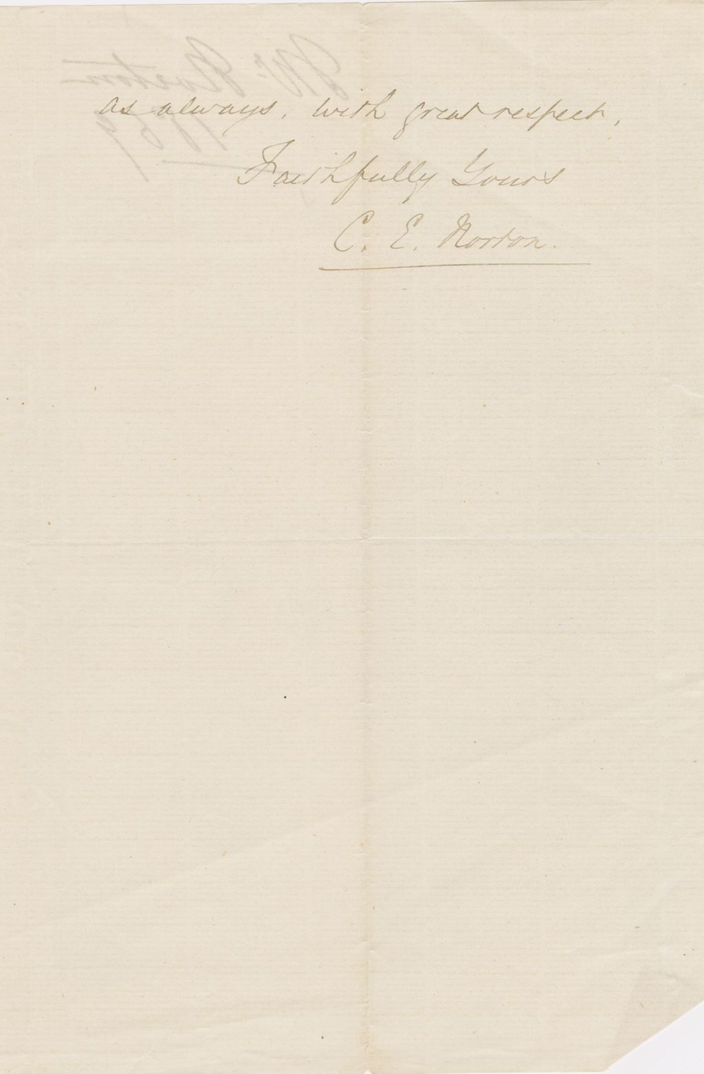 Miniature of Letter from CHARLES ELIOT NORTON to GEORGE PERKINS MARSH, dated December 4, 1869.