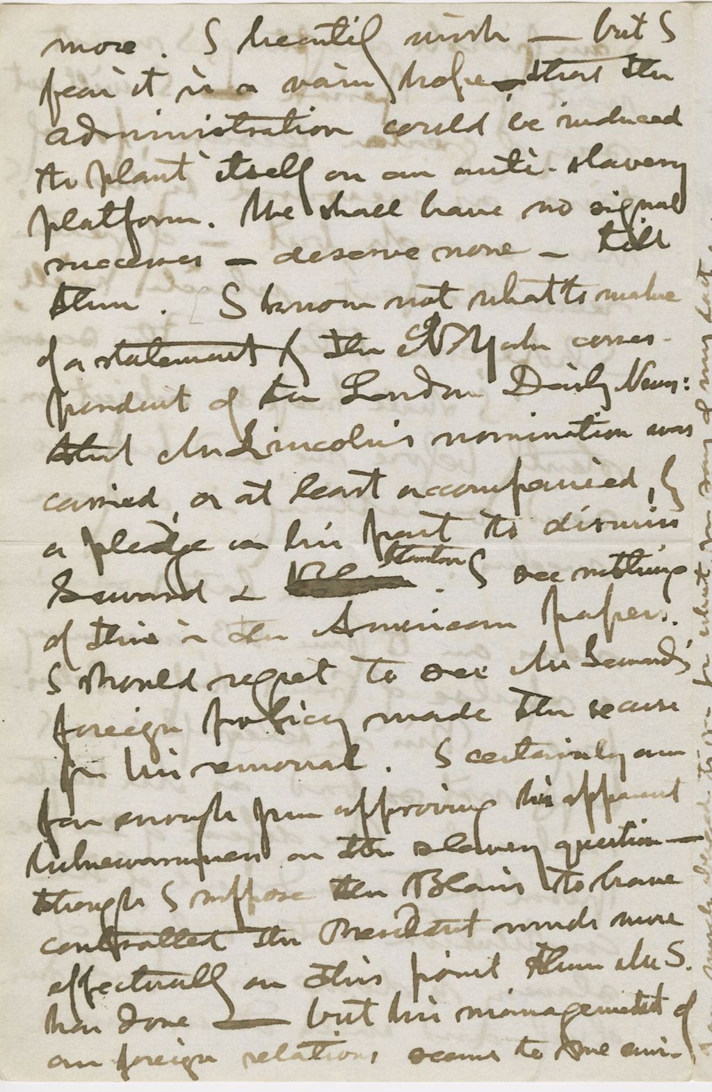 Miniature of Letter from GEORGE PERKINS MARSH to CHARLES ELIOT NORTON, dated July 2, 1864.