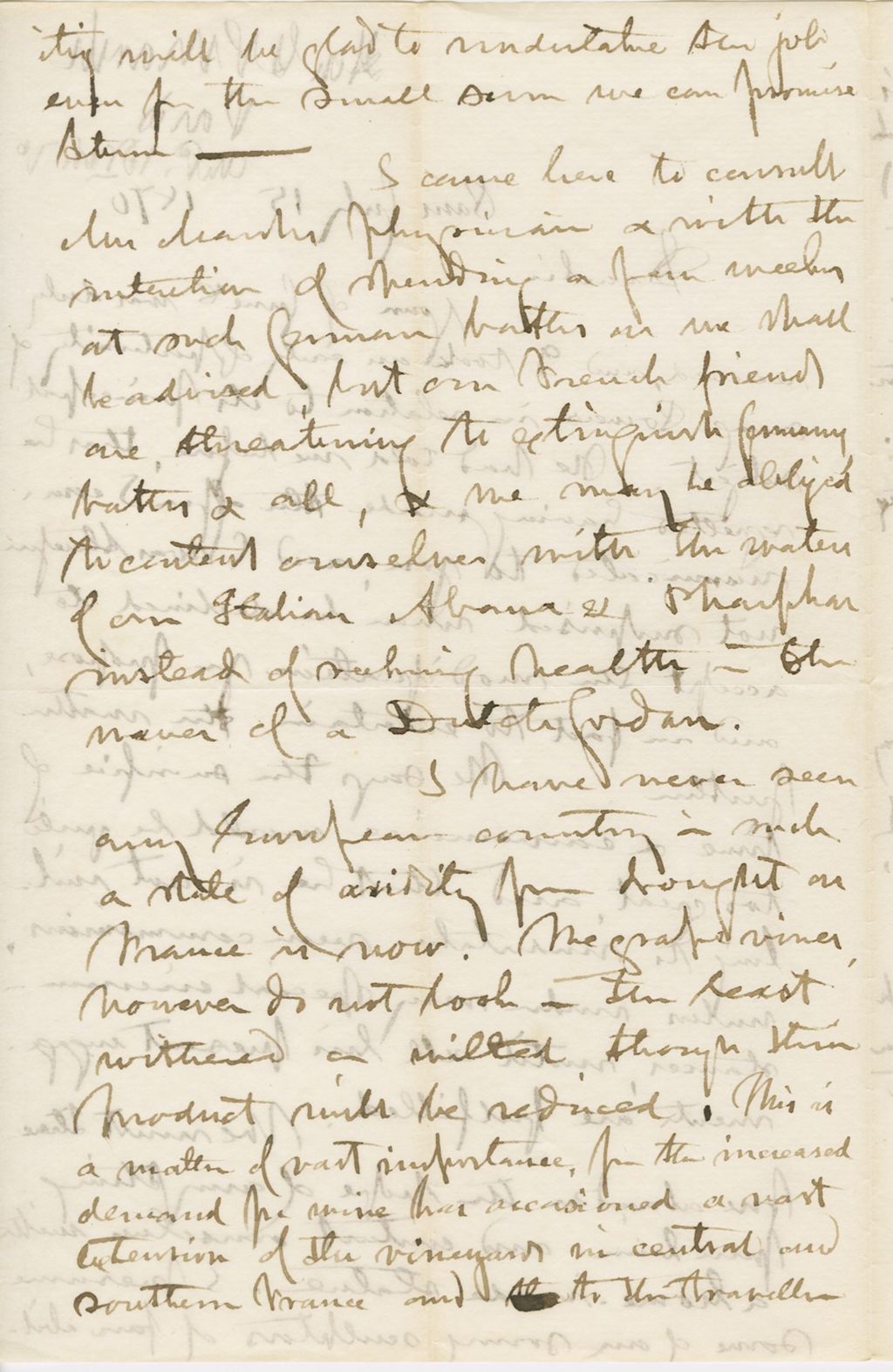 Miniature of Letter from GEORGE PERKINS MARSH to JOHN NORTON POMEROY, dated July 15, 1870.