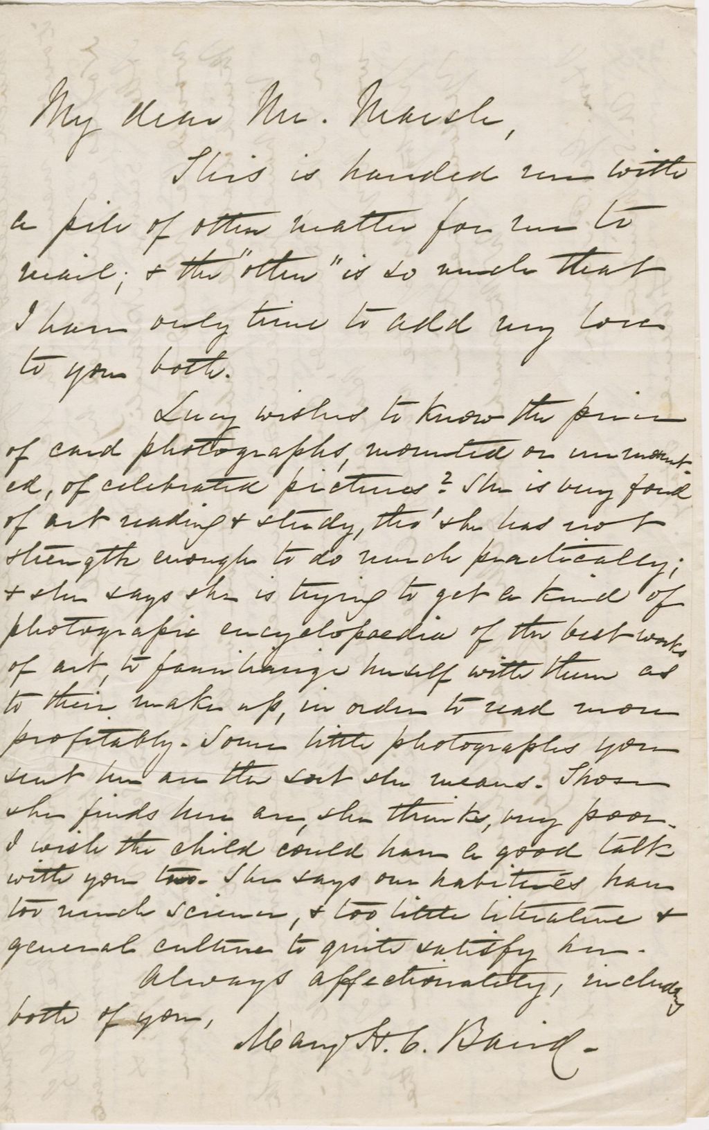 Miniature of Letter from SPENCER FULLERTON BAIRD and MARY CHURCHILL BAIRD to GEORGE PERKINS MARSH, dated January 9, 1872.