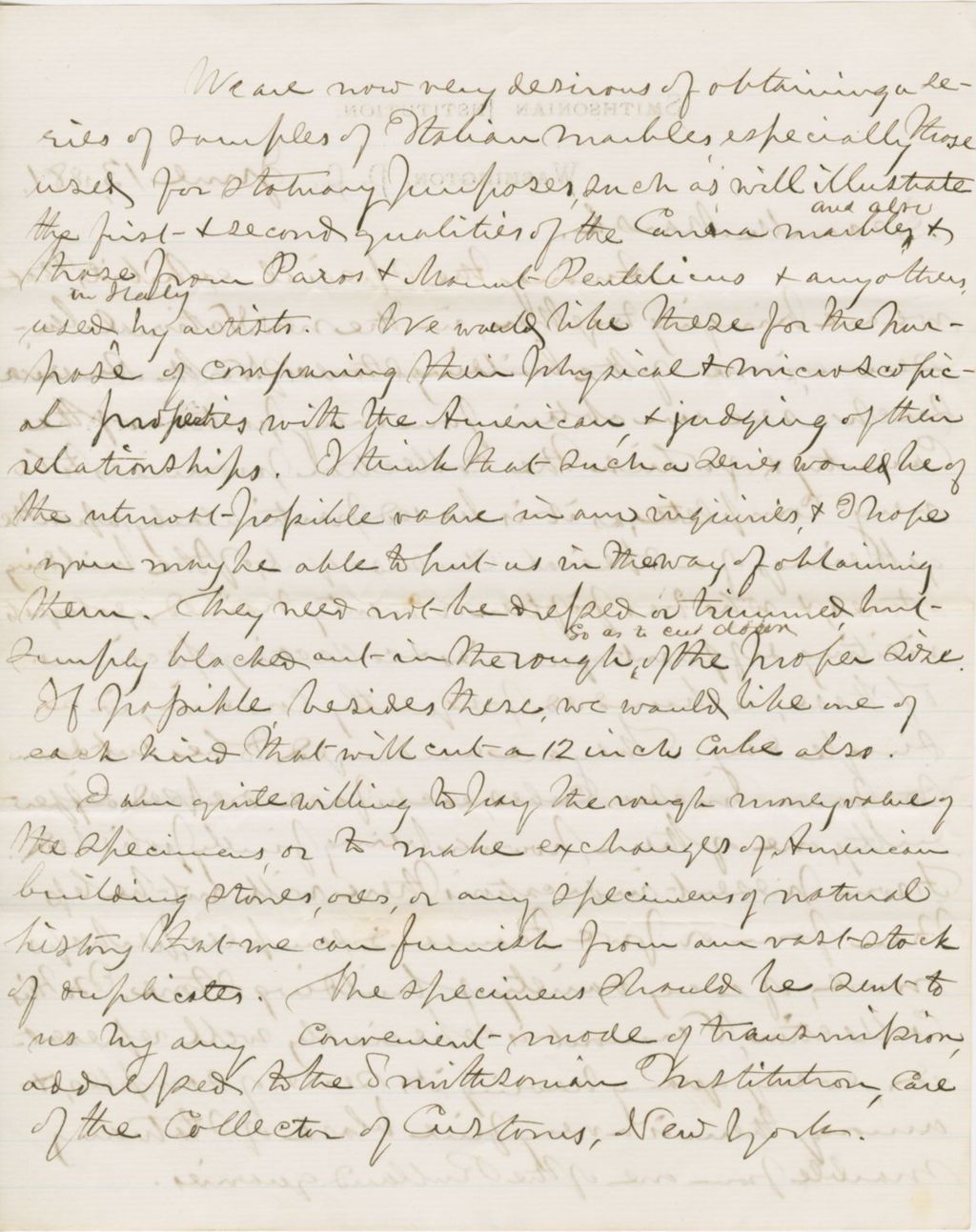 Miniature of Letter from SPENCER FULLERTON BAIRD to GEORGE PERKINS MARSH, dated June 13, 1881.