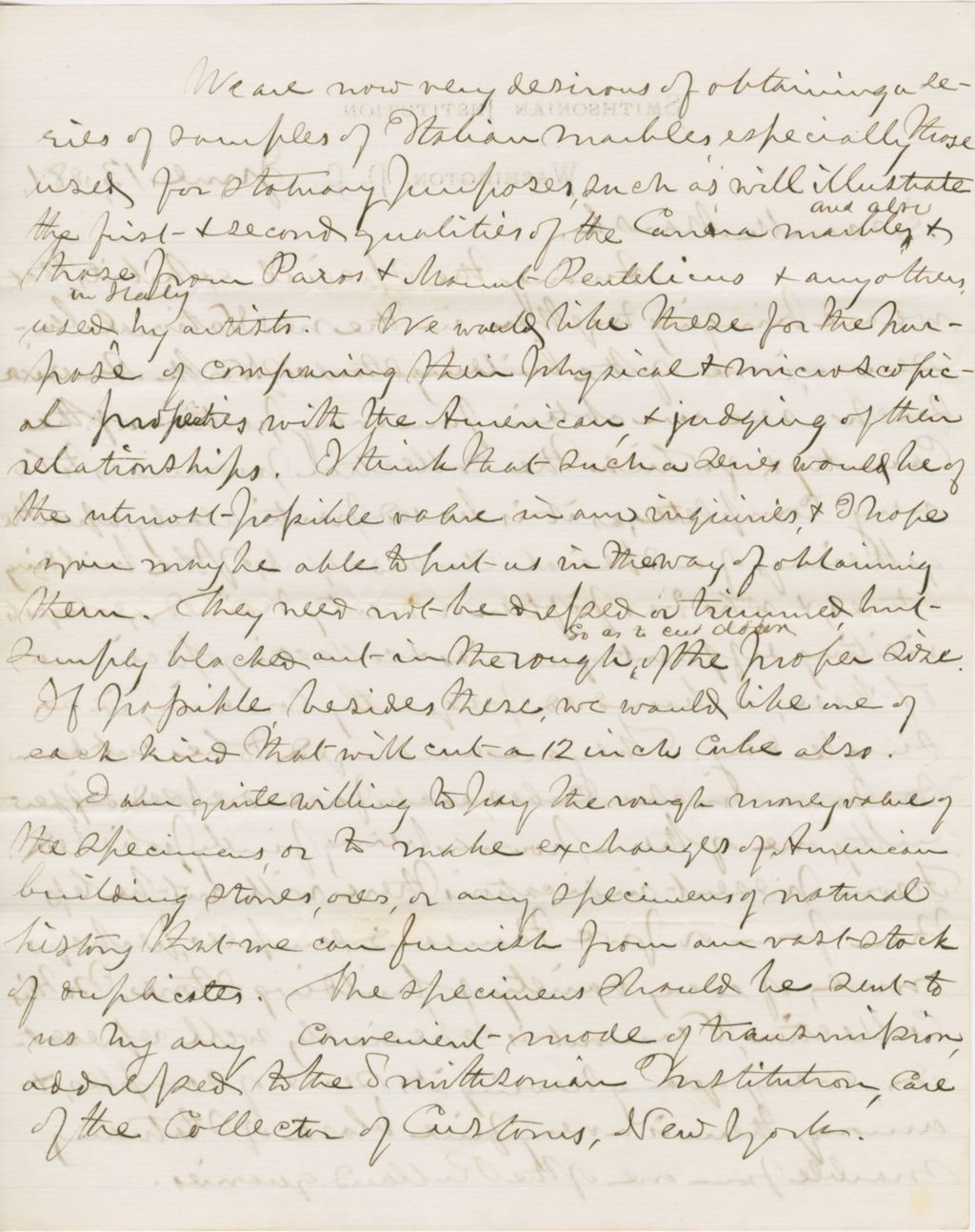 Miniature of Letter from SPENCER FULLERTON BAIRD to GEORGE PERKINS MARSH, dated June 13, 1881.