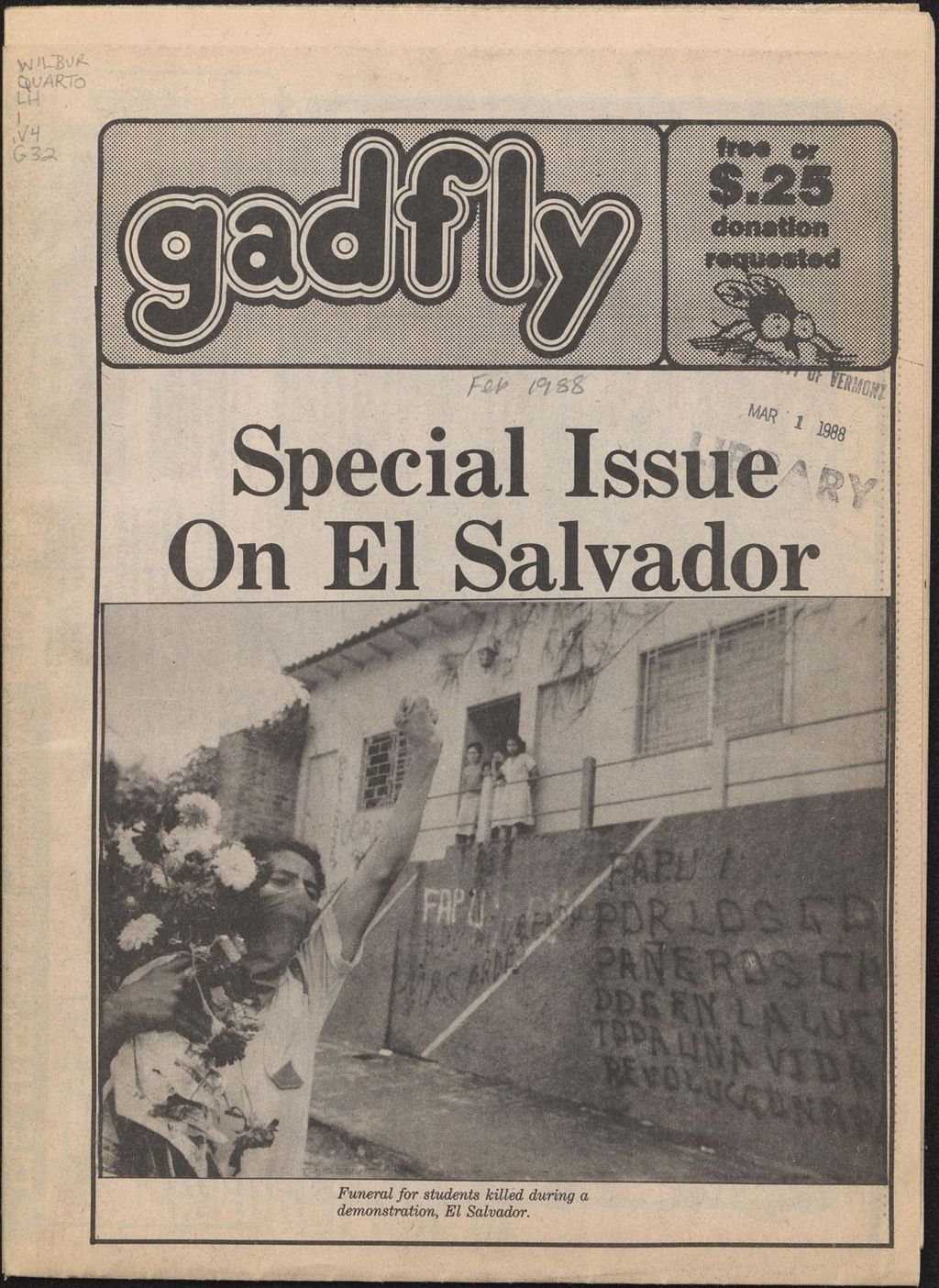 Miniature of The Gadfly : a UVM student newspaper, vol. 03, n. 07