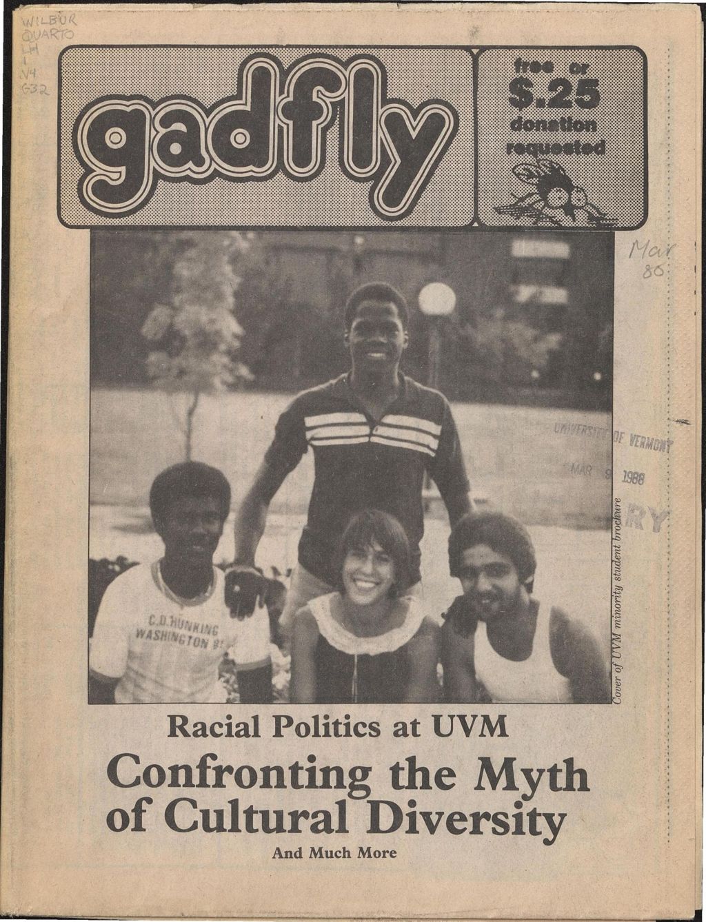 Miniature of The Gadfly : a UVM student newspaper, vol. 03, n. 08