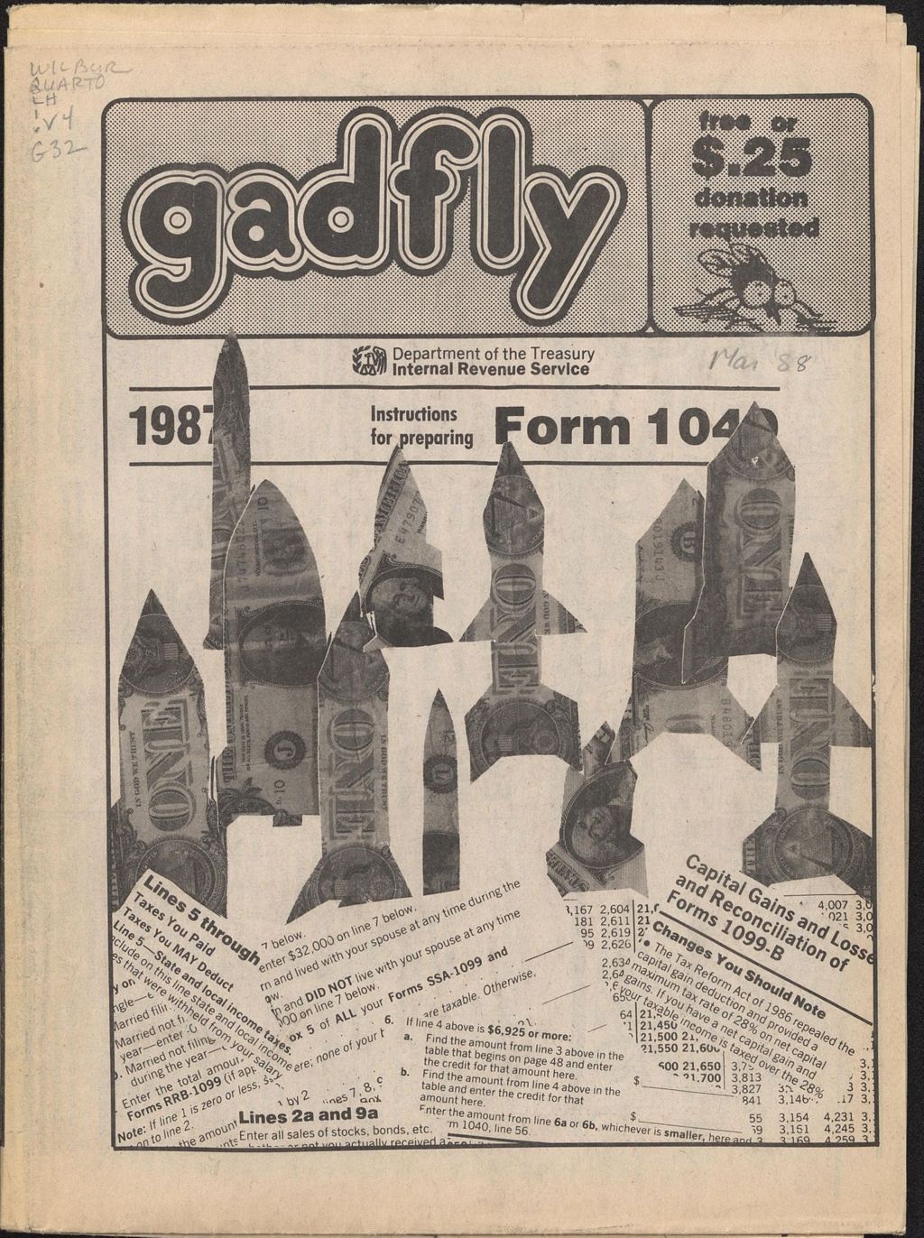 Miniature of The Gadfly : a UVM student newspaper, vol. 03, n. 09