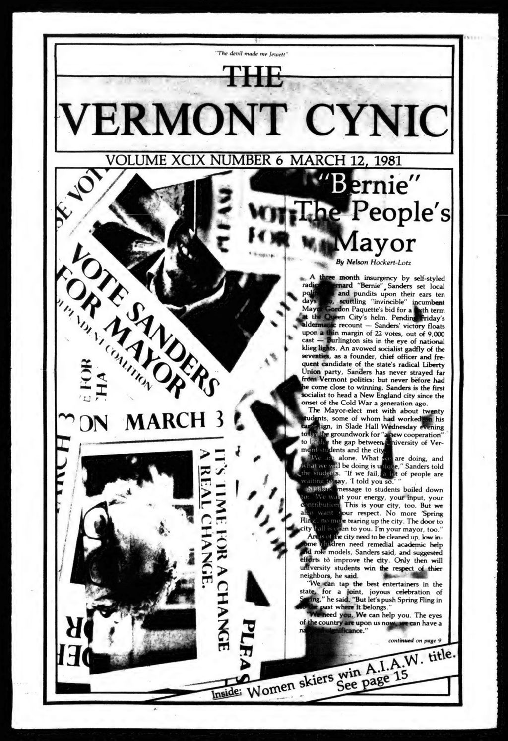 Miniature of Vermont Cynic, 1981, March