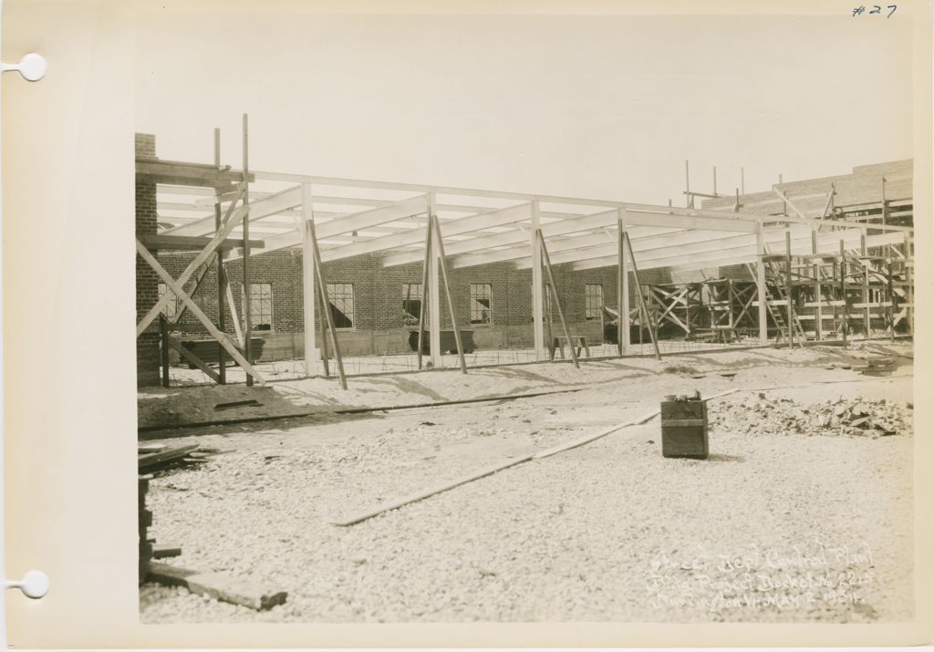 Miniature of Burlington Street Department Buildings - Construction of Building