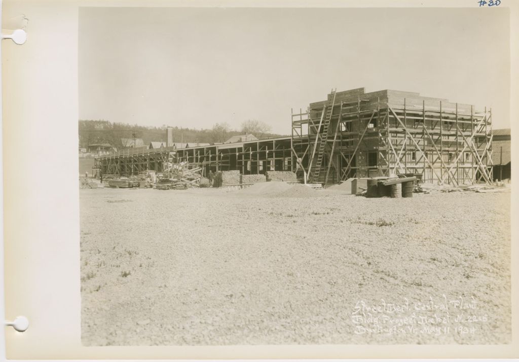 Miniature of Burlington Street Department Buildings - Construction of Building