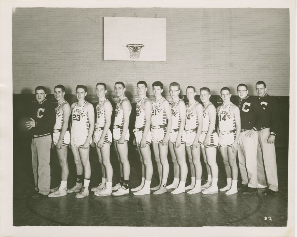 Miniature of Cathedral High School Basketball Team, Burlington