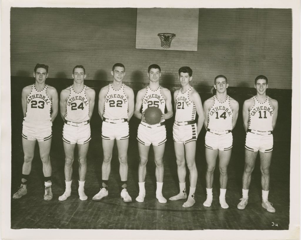 Miniature of Cathedral High School Basketball Team, Burlington