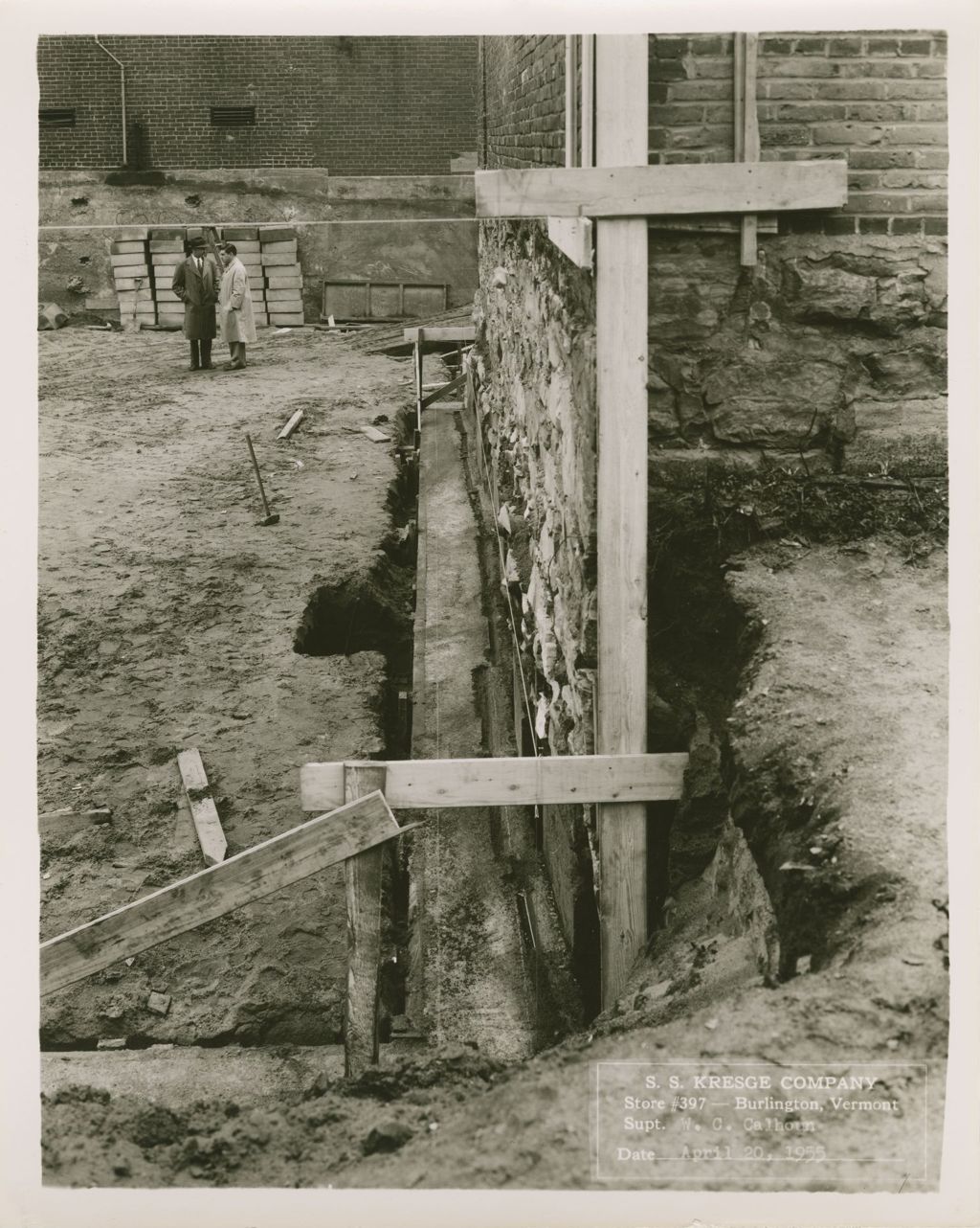 Miniature of Kresge's (Burlington Store) - exteriors, excavation, construction