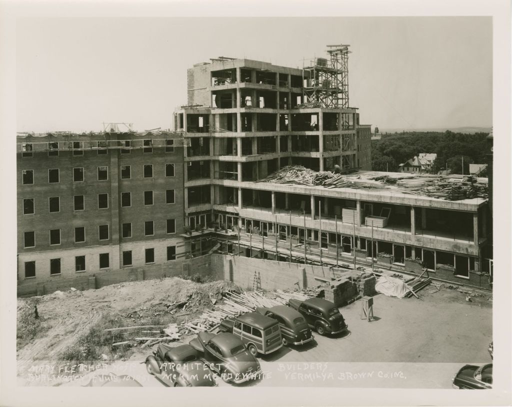 Miniature of Mary Fletcher Hospital, Burlington - Construction