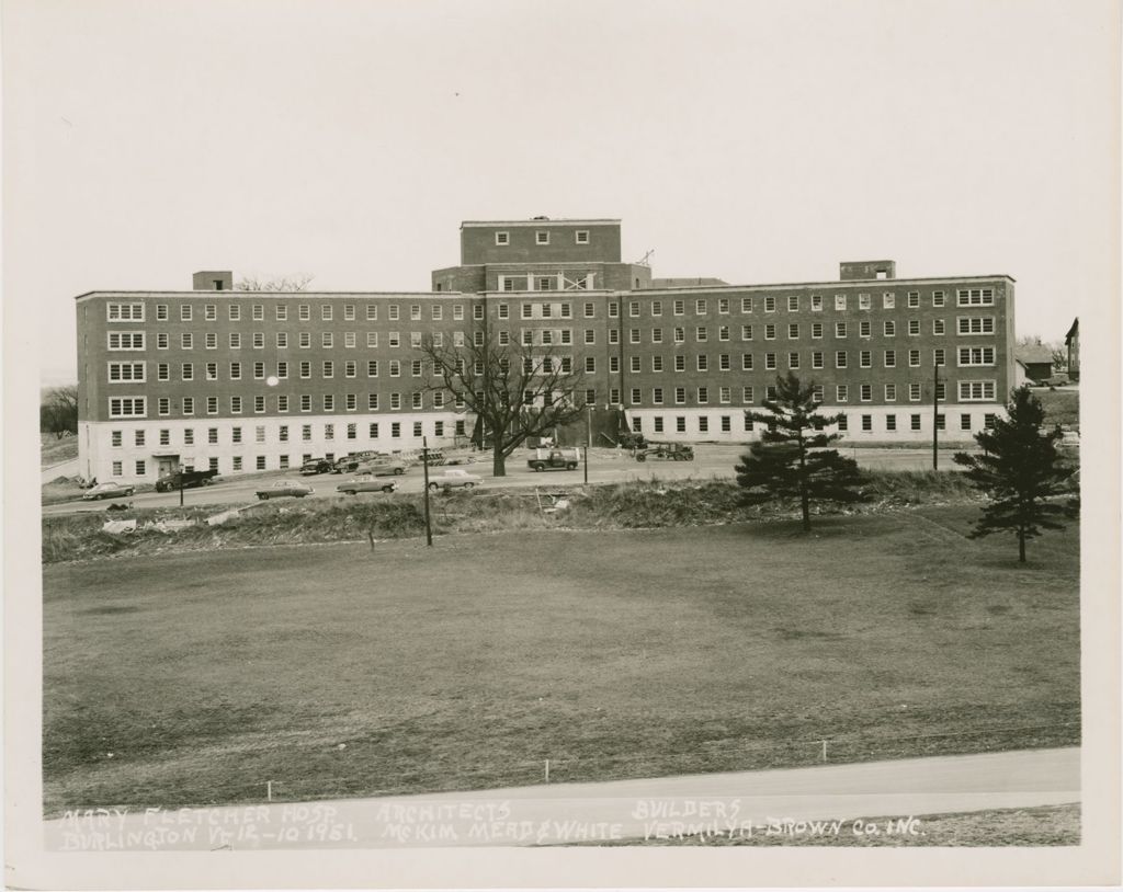 Miniature of Mary Fletcher Hospital, Burlington - Construction