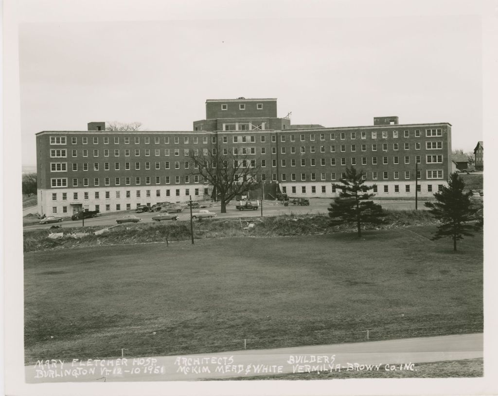 Miniature of Mary Fletcher Hospital, Burlington - Construction