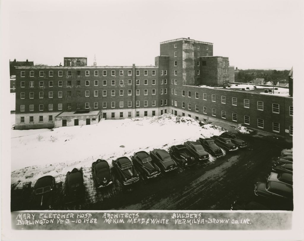 Miniature of Mary Fletcher Hospital, Burlington - Construction