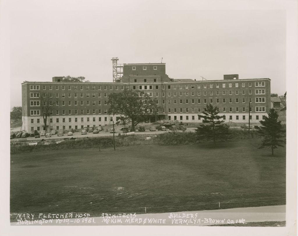 Miniature of Mary Fletcher Hospital, Burlington - Construction