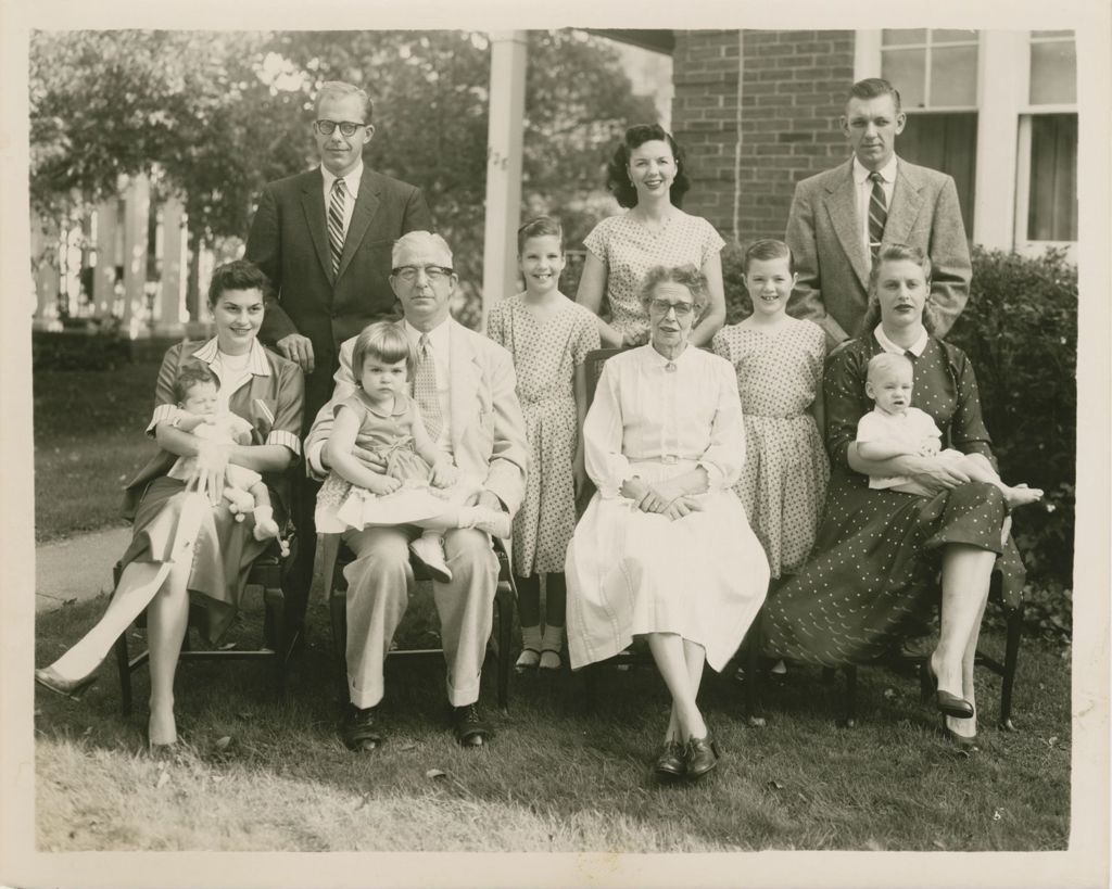 Miniature of Portraits, families, unidentified