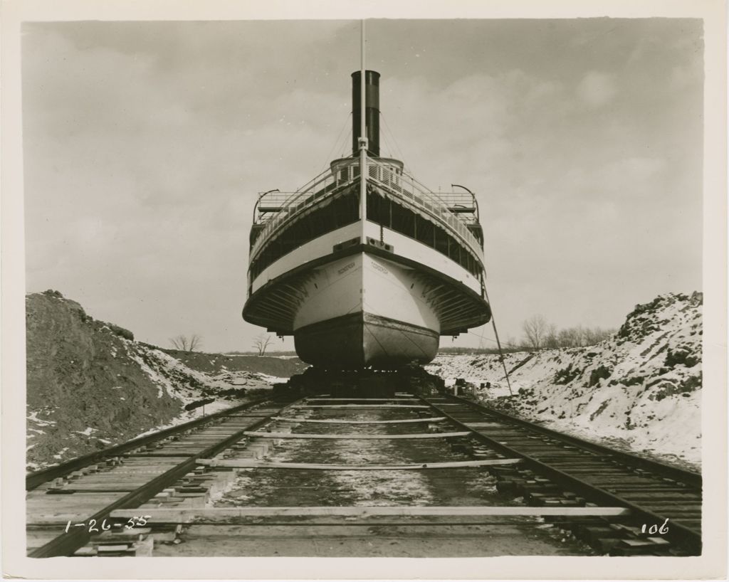 Miniature of Ticonderoga - Move to Shelburne Museum