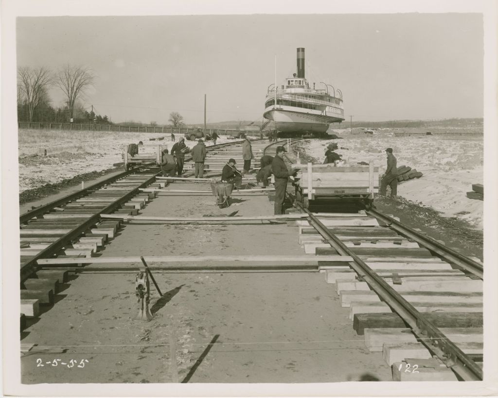 Miniature of Ticonderoga - Move to Shelburne Museum