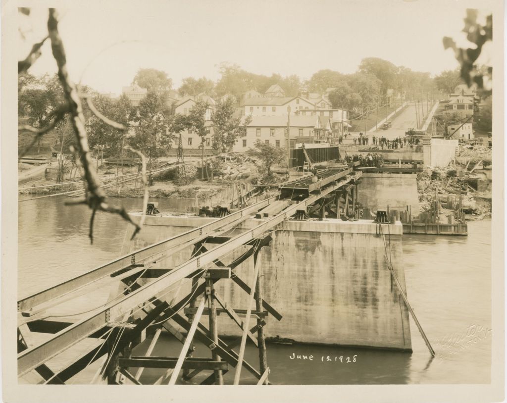 Miniature of Winooski Bridge Construction