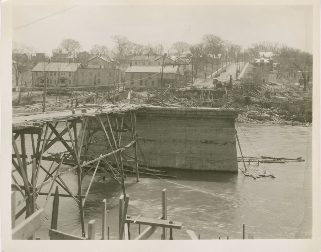 Miniature of Winooski Bridge Construction