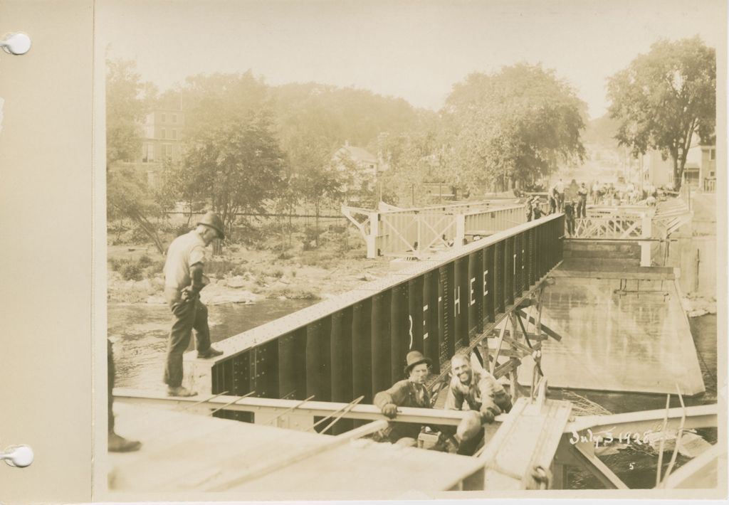 Miniature of Winooski Bridge Construction