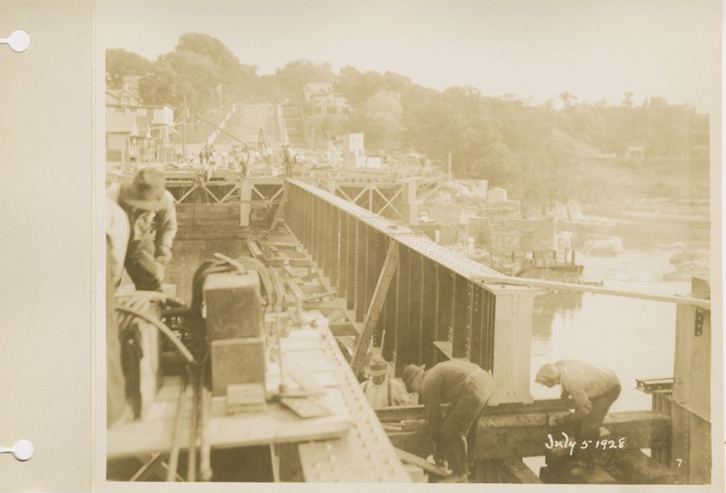 Miniature of Winooski Bridge Construction