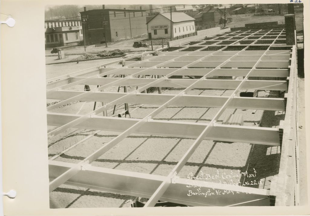 Miniature of Burlington Street Department Buildings - Construction of Building