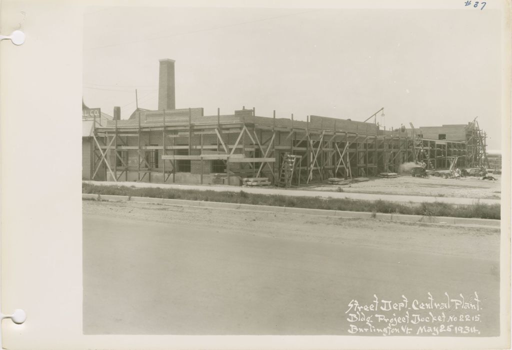 Miniature of Burlington Street Department Buildings - Construction of Building