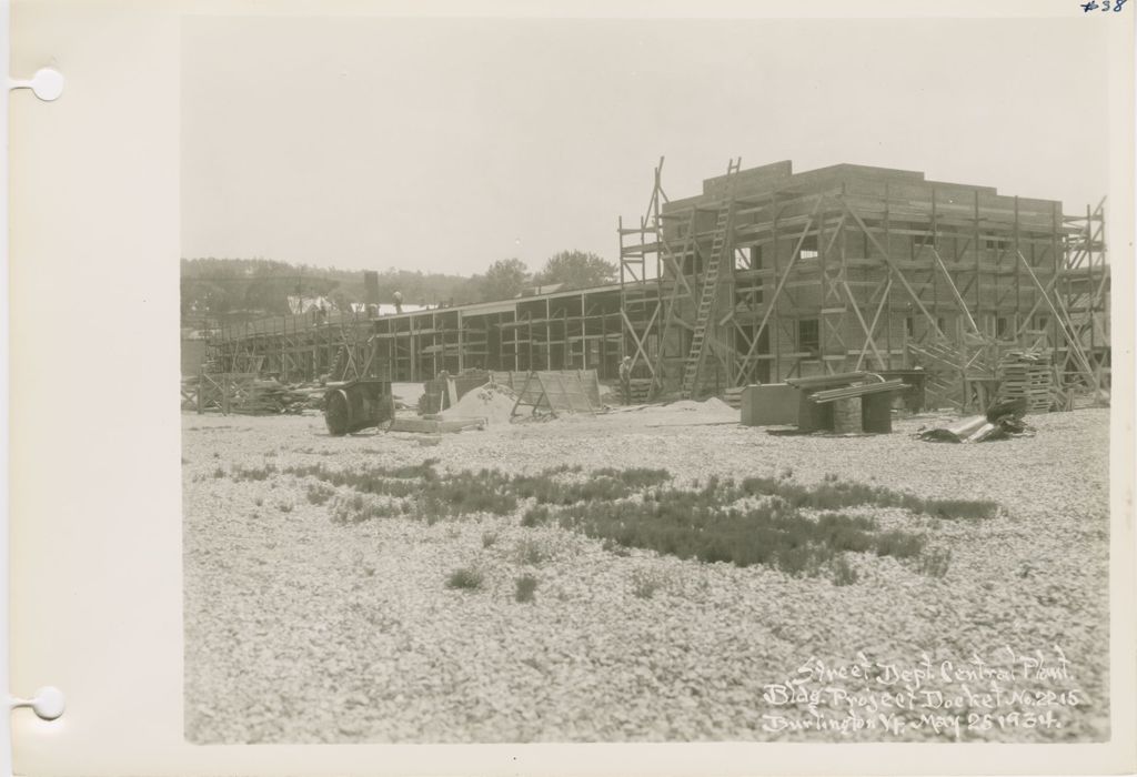 Miniature of Burlington Street Department Buildings - Construction of Building