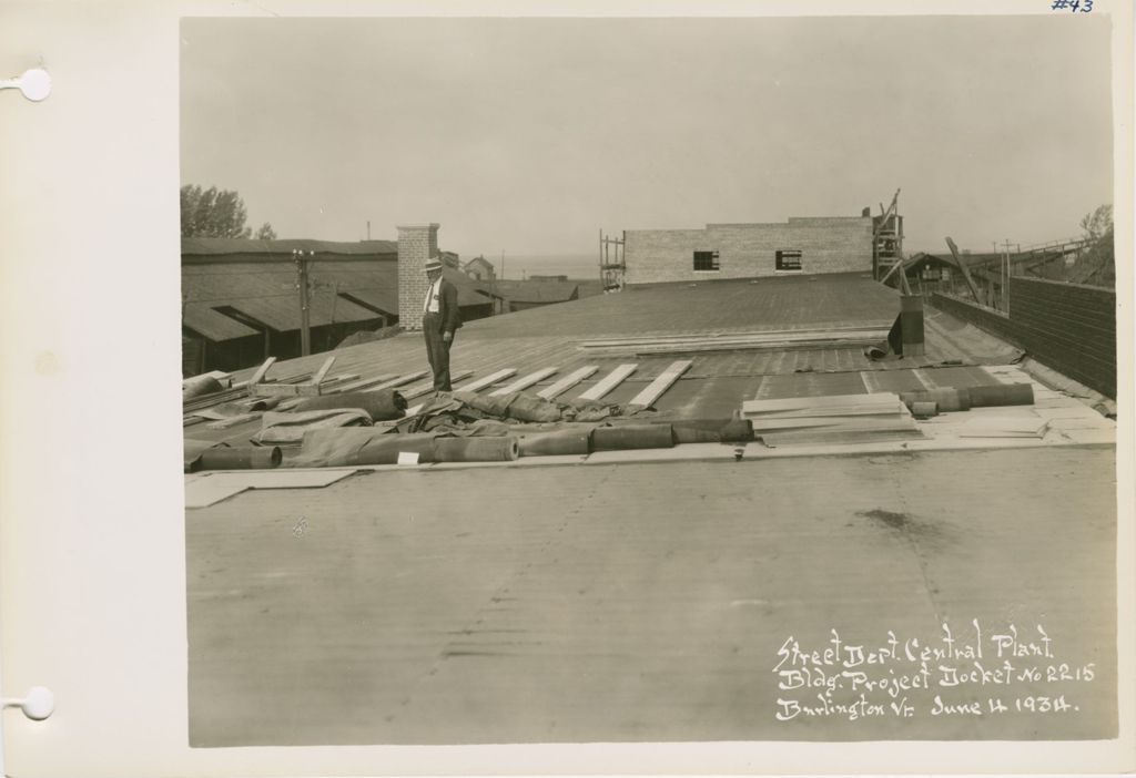 Miniature of Burlington Street Department Buildings - Construction of Building