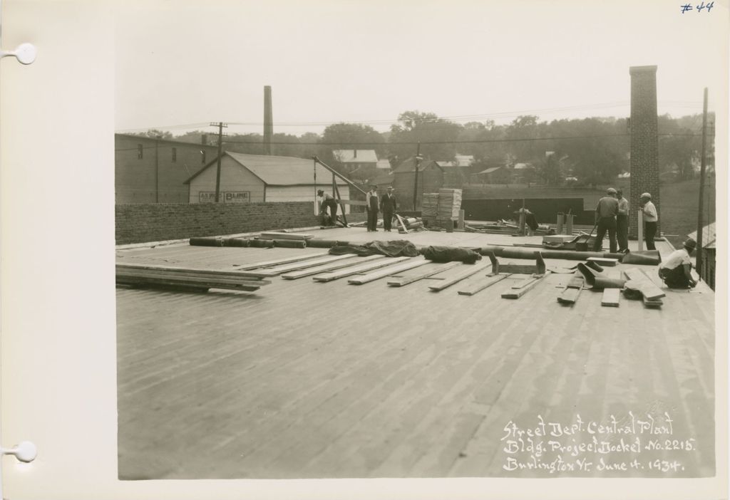 Miniature of Burlington Street Department Buildings - Construction of Building