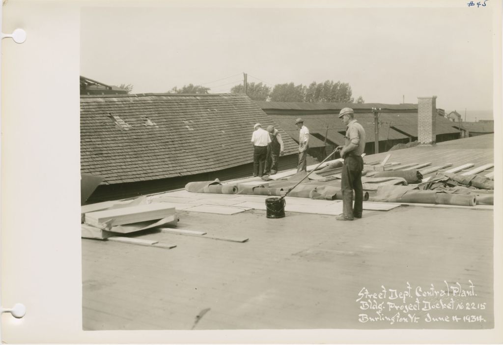 Miniature of Burlington Street Department Buildings - Construction of Building