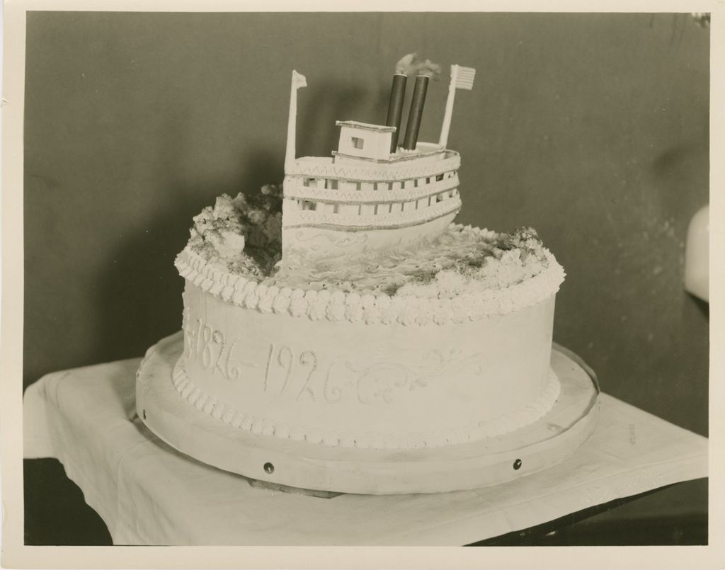 Miniature of Champlain Transportation Company, Anniversary Cake