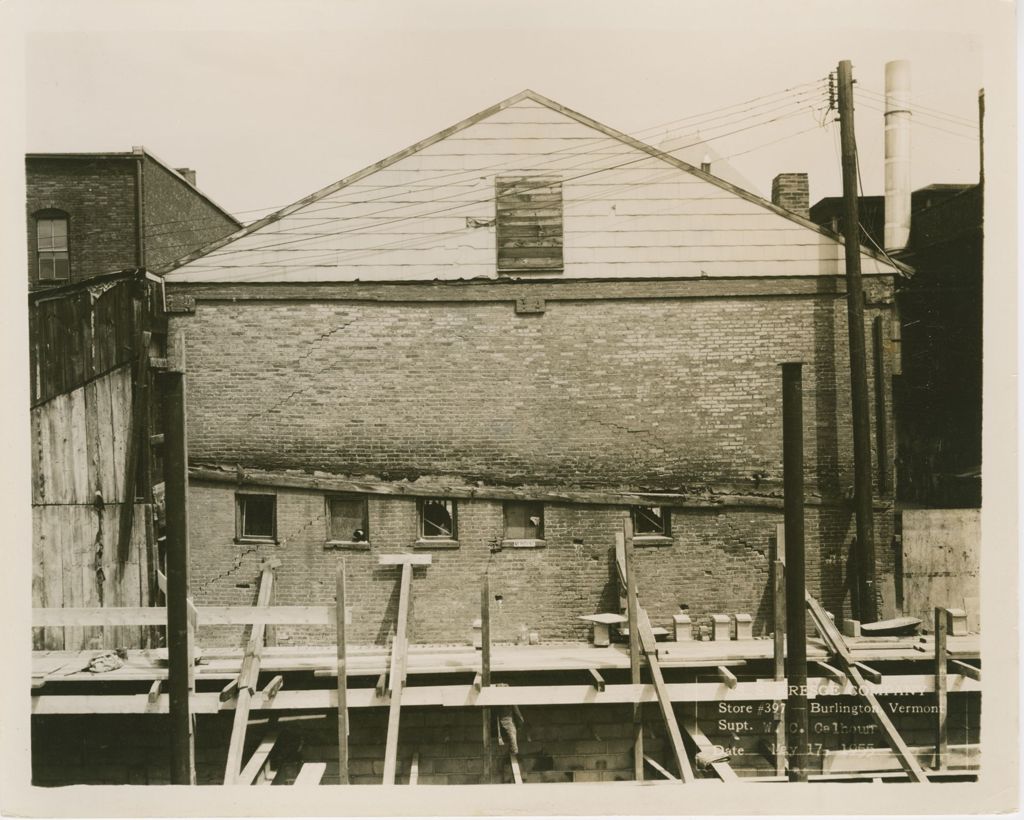 Miniature of Kresge's (Burlington Store) - exteriors, excavation, construction