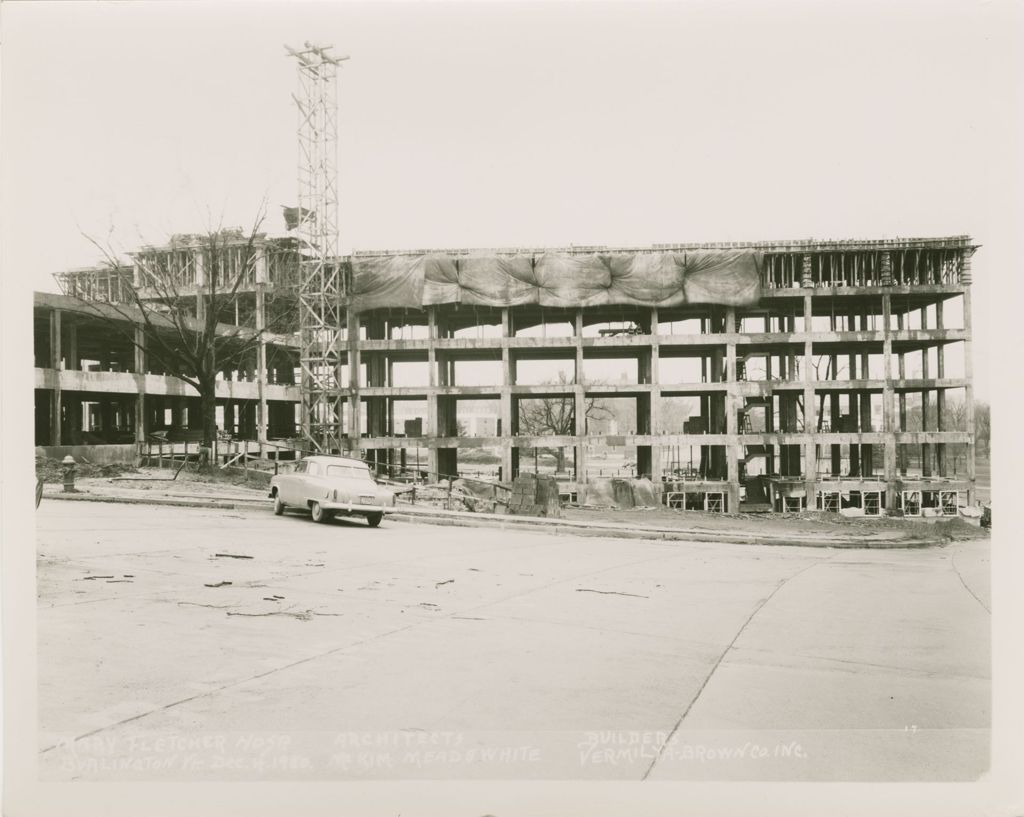 Miniature of Mary Fletcher Hospital, Burlington - Construction