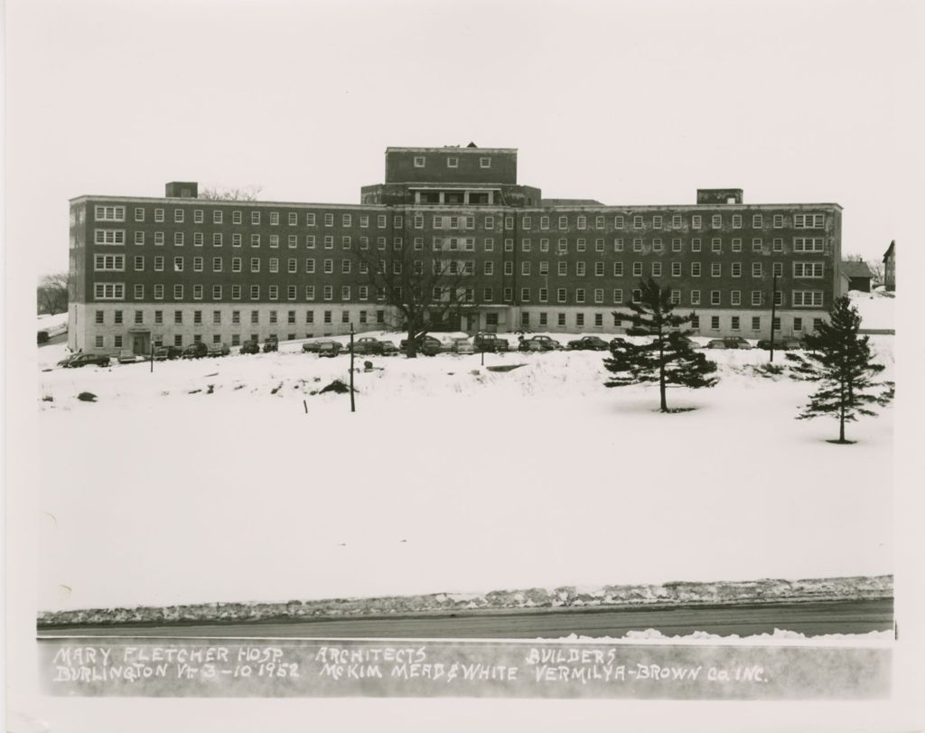 Miniature of Mary Fletcher Hospital, Burlington - Construction