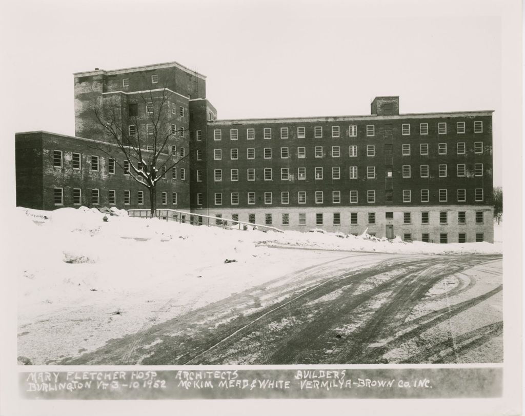 Miniature of Mary Fletcher Hospital, Burlington - Construction