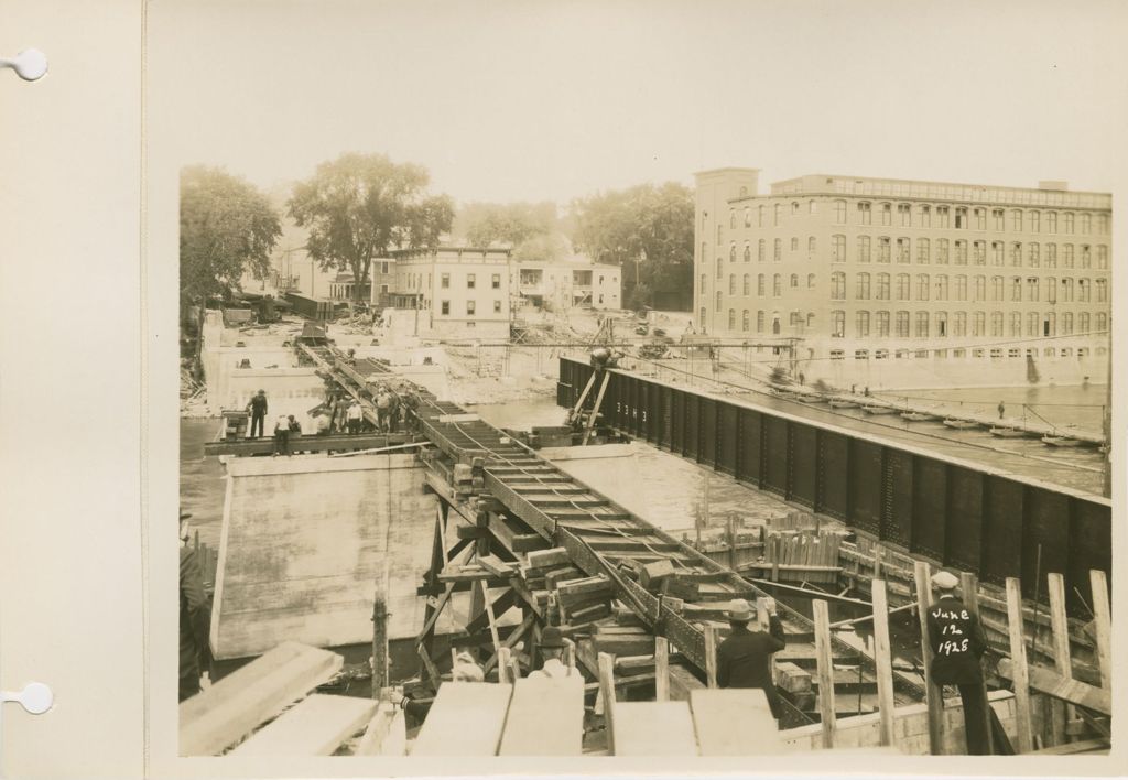 Miniature of Winooski Bridge Construction