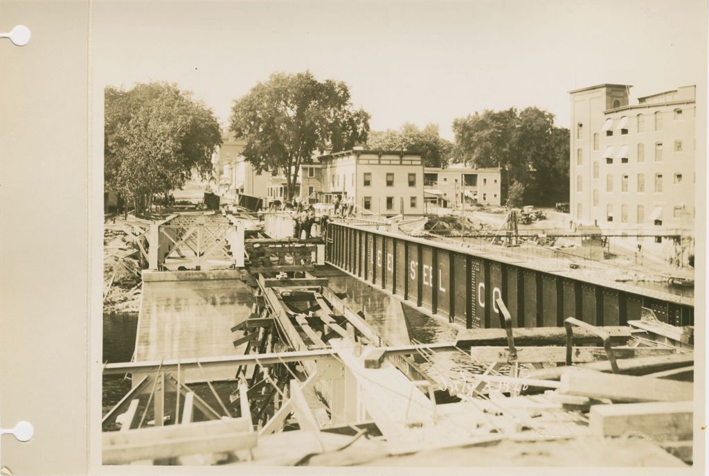 Miniature of Winooski Bridge Construction