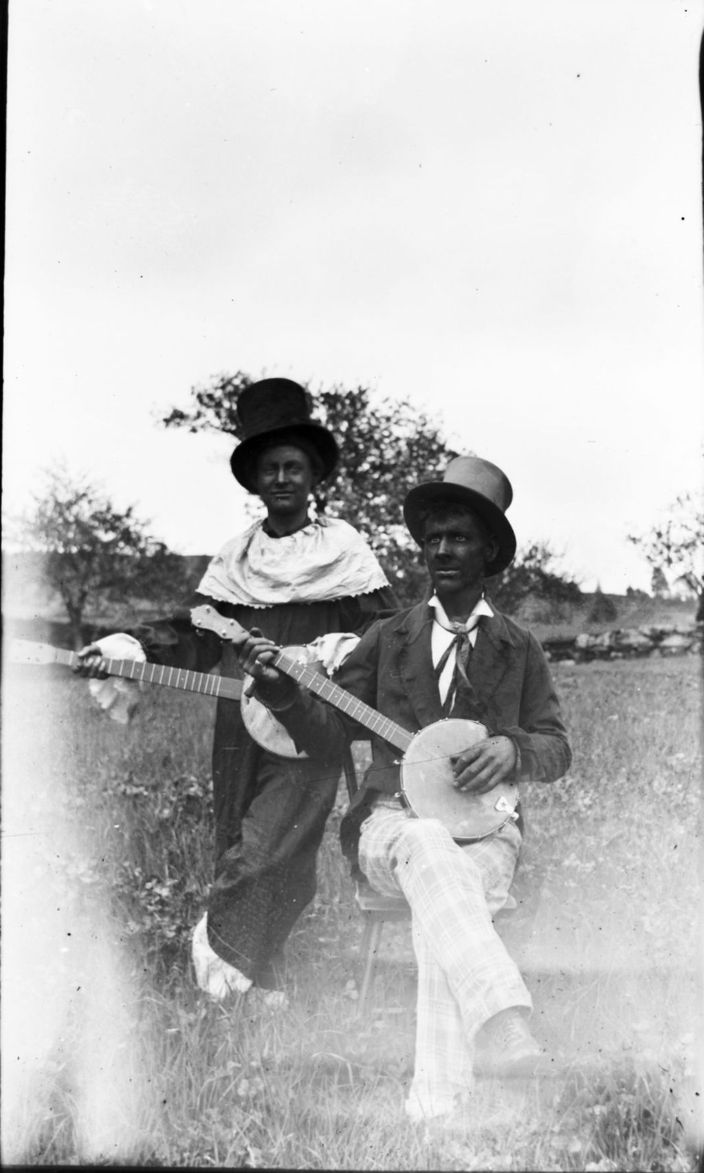 Miniature of Two individuals in blackface