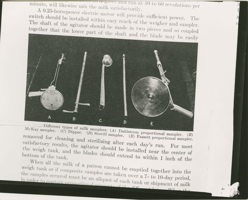 Miniature of Dairy Equipment