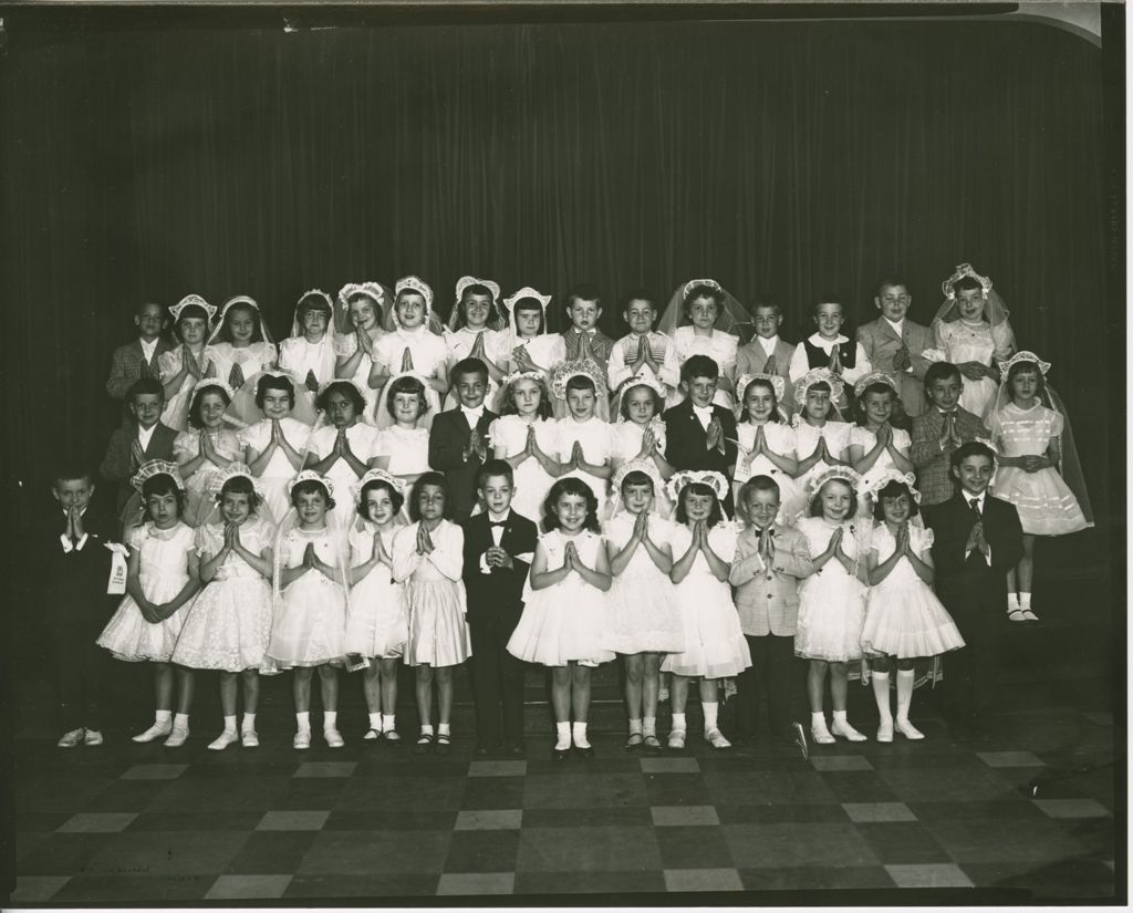 Miniature of Mater Christi School (?) - First Communion (taken at Mt. St. Mary's)