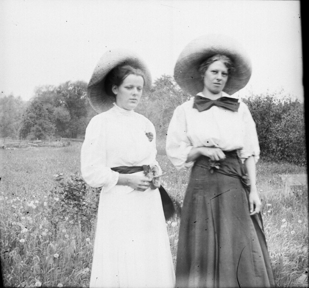 Miniature of Portrait of two women.