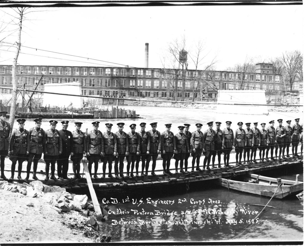 Miniature of Winooski and Burlington Mills (from Pontoon Bridge)