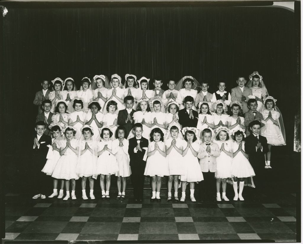 Miniature of Mater Christi School (?) - First Communion (taken at Mt. St. Mary's)