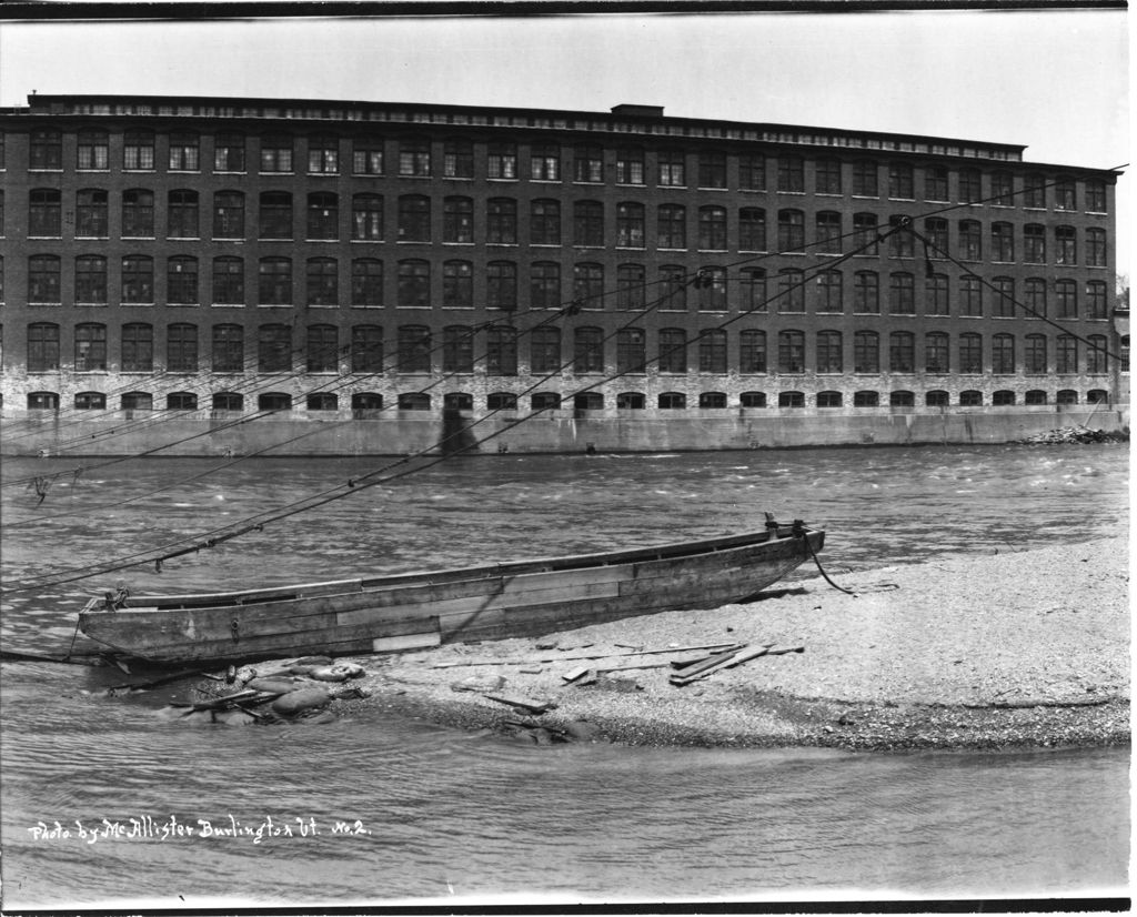 Miniature of Winooski and Burlington Mills (from Pontoon Bridge)