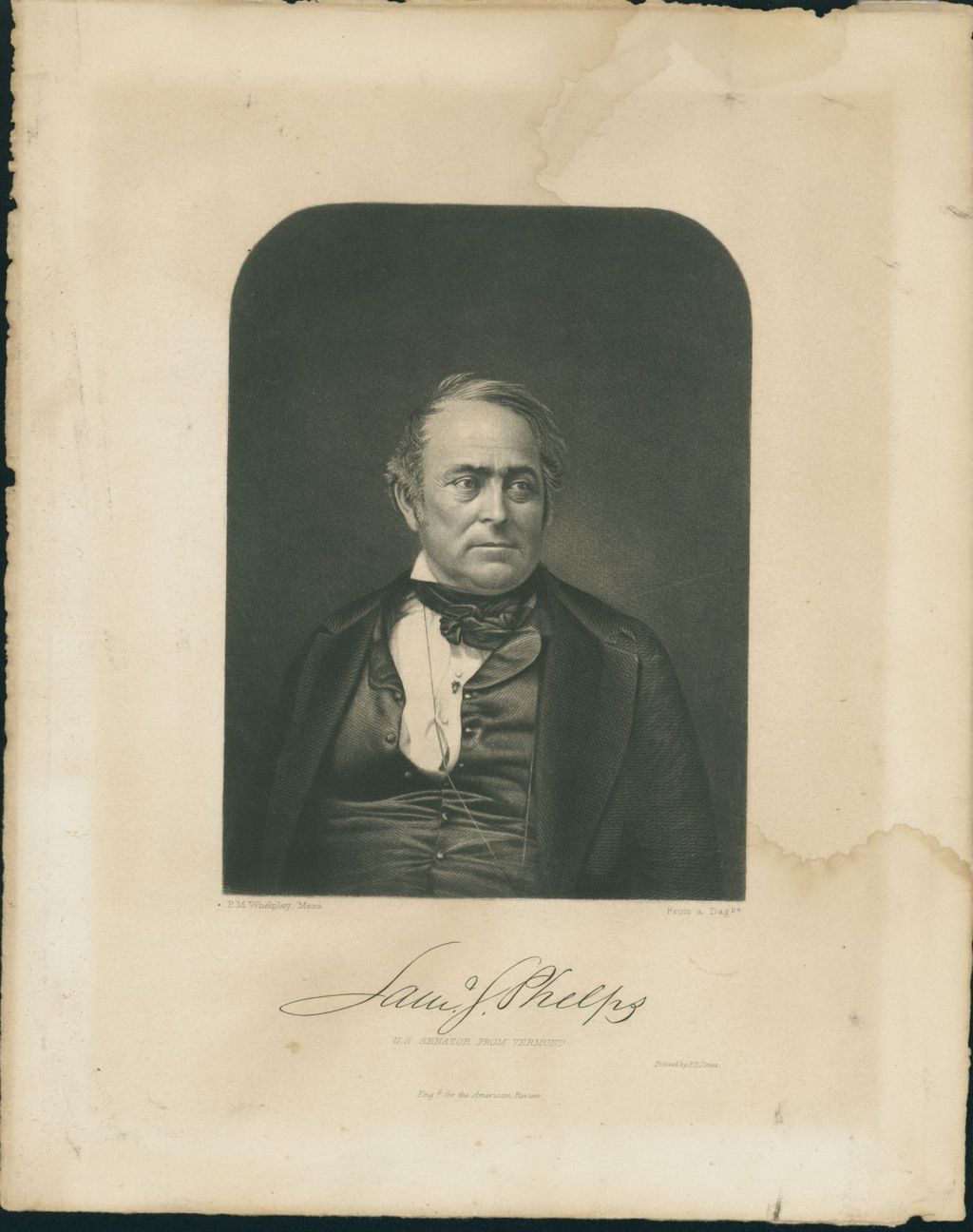 Miniature of Samuel S. Phelps Portrait